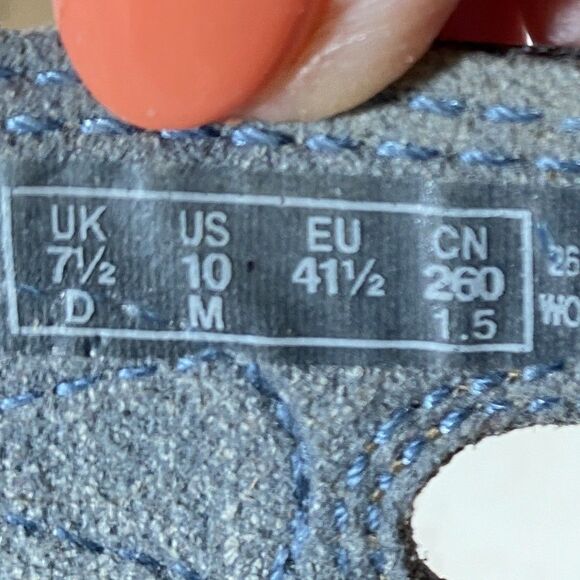 Clarks Collection Leisa Cacti Comfort Slide Sandals Leather Denim Blue 10M - Picture 10 of 12